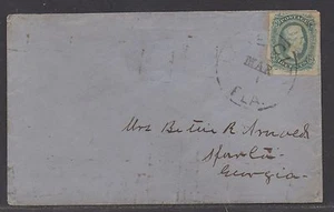 **CSA Cover, SC# 11, Lake City, FL Legato da Black CDS, 3/1/1863, 4 - Foto 1 di 2