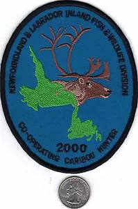 2000 NEWFOUNDLAND & LABRADOR SUCCESSFUL CARIBOU HUNTER PATCH-MICHIGAN DEER-PATCH - Picture 1 of 1