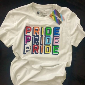 PRIDE PRIDE TSHIRT TAKE PRIDE WHITE TSHIRT XS Rainbow - Picture 1 of 5