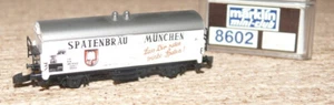 H39 Märklin Miniclub 8602 vagone birra Spatenbräu scala Z - Foto 1 di 1