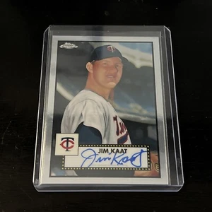 2021 Topps Chrome Platinum Anniverary Auto Jim Kaat - Picture 1 of 2