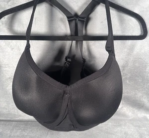 Torrid Active Plus 46D Black Mid Impact Underwire Sports Bra Wide Band - Picture 1 of 6