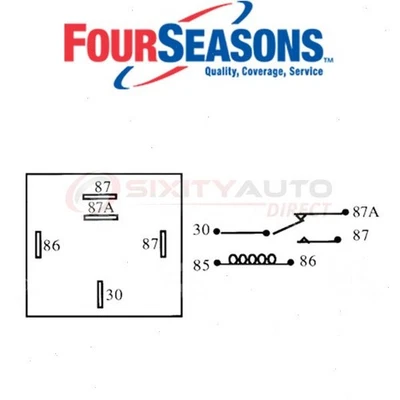 Four Seasons AC Compressor Control Relay for 1991-1996 Chevrolet C2500 - lh Foto 1 de 4