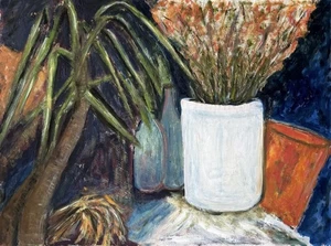 Vibrant Blooms By M. Newell Original oil painting (32*24) - Picture 1 of 3