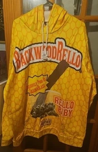 Marijuana Backwood Rello Baby Blunt Leaf 420 Kush Hoodie Pullover Yellow 4XL New - Picture 1 of 4