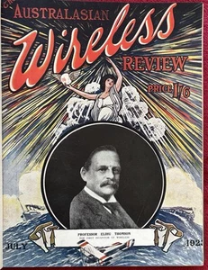 1923 AUSTRALASIAN WIRELESS REVIEW MAGAZINES in BOUND VOLUME - JULY to DEC. -RARE - Picture 1 of 21