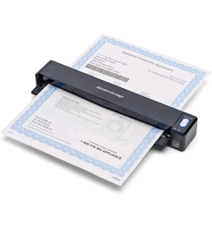Scan Snap IX100 18FIX100 Wireless Mobile Scanner, 600 DPI, Portable, WiFi, USB - Image 1 of 4