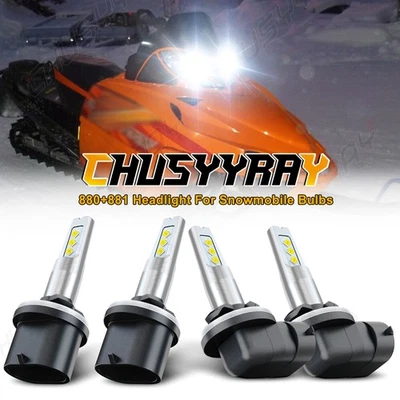 4 SUPER LED light bulb for Arctic Cat Crossfire 800 Sno Pro EFI 07-11 Snowmobile - Image 1 of 4