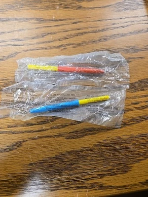 Lote de 2 1992 caneta de tinta invisível super sugar crocante cereais prêmios - Imagem 1 de 3