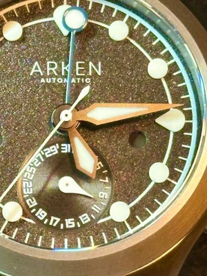 Arken Alterum Watch Black ( blue GMT hand) GMT Titanium New Unworn with Papers - Image 1 of 4