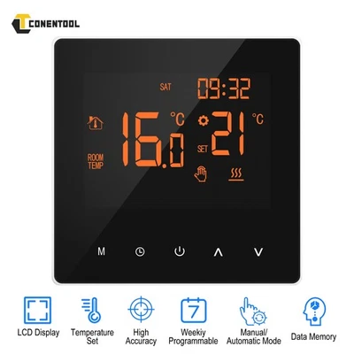 Neu Raumthermostat WIFI Digital  Touchscreen Programmierbares Fußbodenheizung - Bild 1 von 4