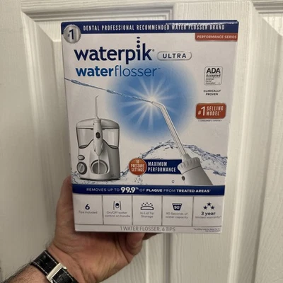 Waterpik Ultra Dental Fácil Hilo de Agua 6 Puntas WP-100W Blanco Nuevo Foto 1 de 4