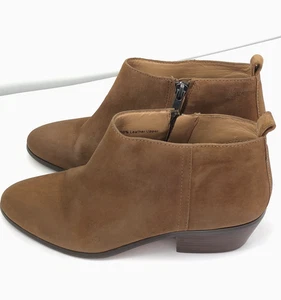EUC J Crew Sawyer Side Zipper Ankle Booties Size 8 Camel Color No Box - Picture 1 of 10