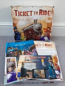 DAYS OF WONDER TICKET TO RIDE ALAN R. MOON TRAIN ADVENTURE BOARD GAME-COMPLETE - Picture 1 of 21