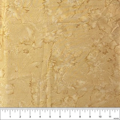 Batik Gold Watercolor by Hoffman Cotton Fabric for Quilt, Sew | 35"x44" - Image 1 of 2