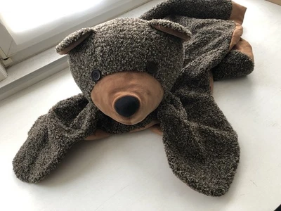 Käthe Kruse Teppich Plüsch braun Kinderteppich Bär für Bärenland - Bild 1 von 4
