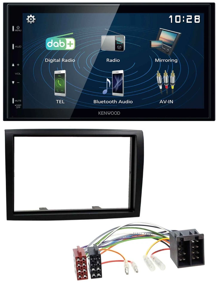 Kenwood 2DIN Bluetooth MP3 USB DAB Autoradio für Fiat Ducato Citroen Jumper Peug - Bild 1 von 4