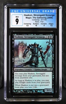HAAKON, STROMGALD SCOURGE Coldsnap Foil Rare CGC 9 MTG [Nostalgium] - Image 1 of 2
