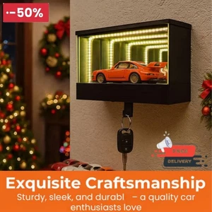 Infinity Garage Themed LED Light Up Car Keychain Xmas Gift for Car Lovers - Picture 1 of 10