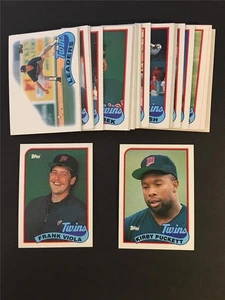 1989 Topps Minnesota Twins Team Set With Traded 32 Cards - Bild 1 von 1