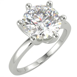 2,32 ct Rundschliff SI2/E Solitär Diamant Verlobungsring 14 K Weißgold - Bild 1 von 7