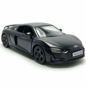 1/36 Audi R8 2019 Modelo Coche Diecast Coches de Juguete Niños Regalos Colección Negro Mate - Imagen 1 de 13