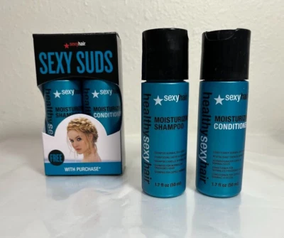 Sexy Hair Moisturizing Shampoo & Conditioner Duo Suds Healthy 1.7 oz Travel Size - Image 1 of 4