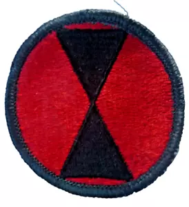 US ARMY 7TH INFANTRY DIVISION COLOUR PATCH. - Picture 1 of 2
