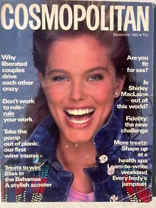 COSMOPOLITAN SEPT 1983 - SHIRLEY MACLAINE - FIDELITY PAULA YATES RENEE SIMONSEN - Imagen 1 de 1