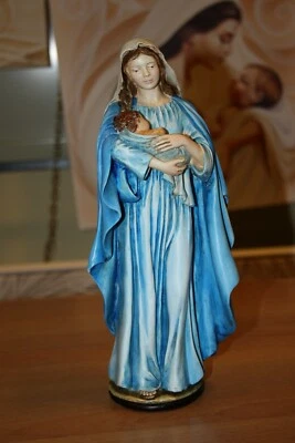 Statua Madonna con bambino in resina cm 30 art. 622 - Immagine 1 di 4