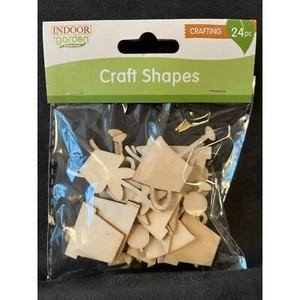 Spring, Summer, Garden, Wood cutouts for crafting. Pack of 24 - Picture 1 of 2