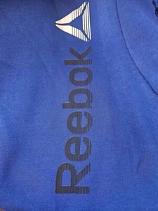 Reebok Boys Energetic Crewneck Cobalt Sweatshirt L 10/12 Cotton Blend Comfortabl - Picture 1 of 6