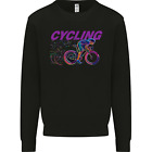 Funky Fahrrad Cyclist Fahrrad Cycle Herren Sweatshirt Pullover