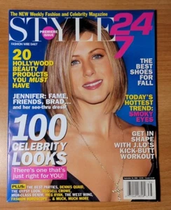 2001 SEPTEMBER 18 STYLE 24/7 MAGAZINE - PREMIER ISSUE - JENNIFER ANISTON J.Lo - Picture 1 of 5