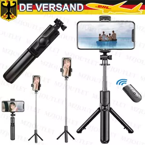 Smartphone Handy Selfie Stick Bluetooth Stativ Teleskop Stange mit Fernbedienung - Bild 1 von 12