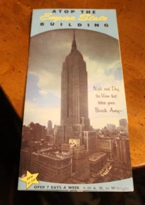 Folleto del Empire State Building ~ aprox. 1963 - Imagen 1 de 2