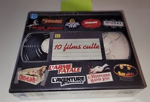 Box of 10 DVDs - 10 Cult Movies - New Sealed ⚠️ Blister A Little Damaged - Picture 1 of 4