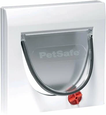 Cat Flap. White, 4 Way Locking, Pets, Door, Tunnel, Universal Fit, Staywell 917 - Image 1 of 3