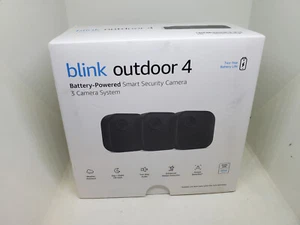 Blink Outdoor 4 1080p WLAN Outdoor 3-Kamera Sicherheitssystem - Schwarz - Bild 1 von 1