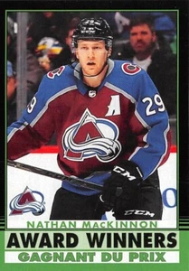 2020-21 O-Pee-Chee Retro Black #607 Nathan MacKinnon AW /100 - Picture 1 of 2