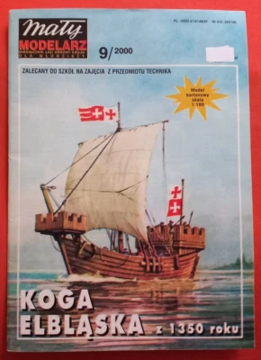 Modellbaubogen Maly Modelarz 9/2000, Segelschiff KOGGE KOGA ELBLASKA in 1:100 - Bild 1 von 4