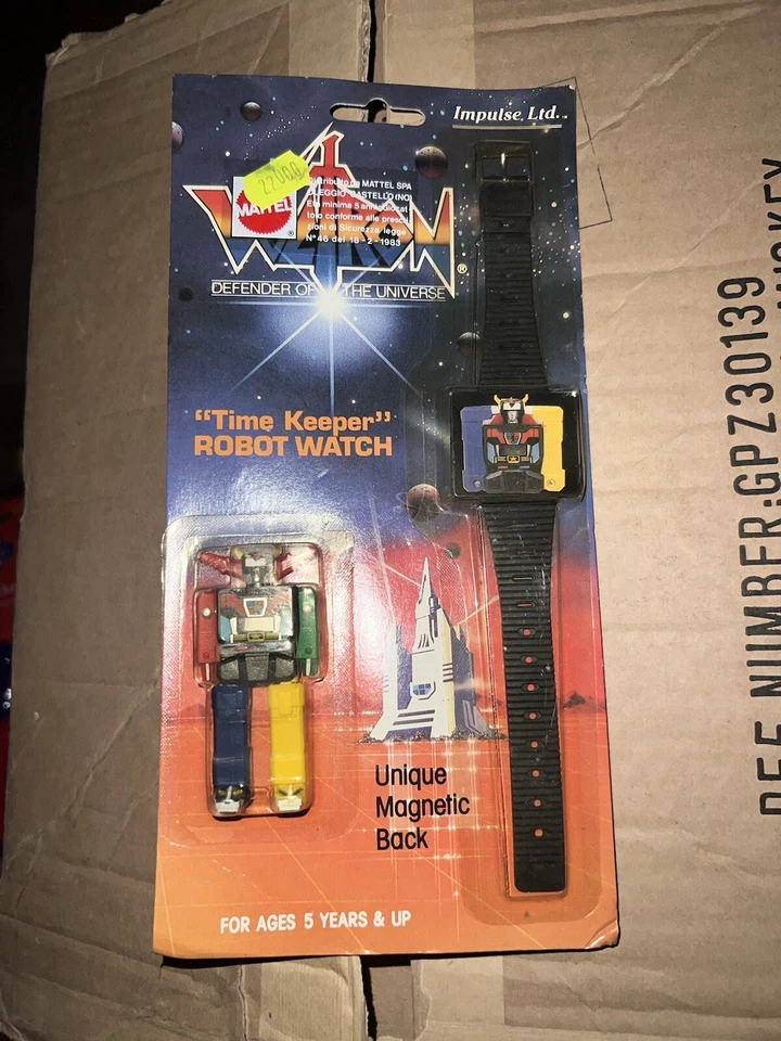 Voltron Defender of the Universe Time Keeper Robot Watch 1985 Euro Mattel Motu - Immagine 1 di 2
