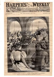 1893 Harpers Weekly July 1 - Gettysburg Battlefield desecration; Stanford dies; - Picture 1 of 1