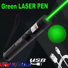 5000Miles Strong Beam Green Laser Pointer Pen 532nm Lazer Torch USB Rechargeable