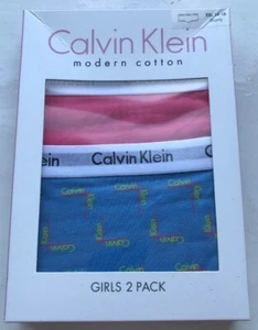 Calvin Klein Girls Modern Cotton Shorty (2 Pack) - 14-16 Years - G80G800150-488 - Picture 1 of 5