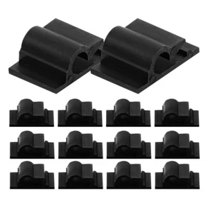 100 Pcs Clamp Line Card Office Adhesive Cable Clips Cord Organizers - Photo 1/12