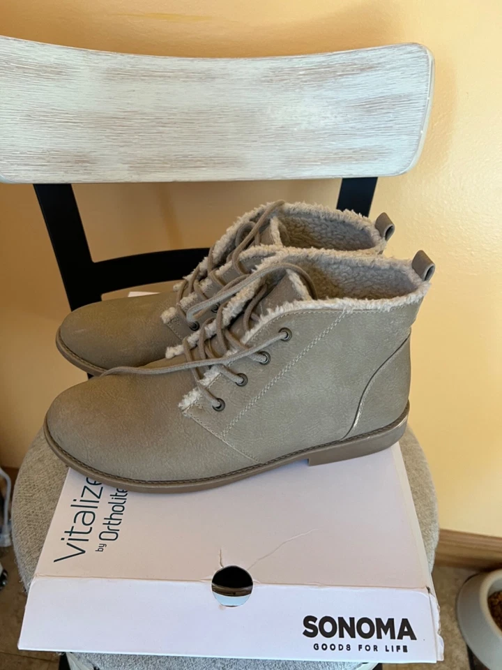 Gamuza Sonoma Vitalize Ortholite, Lt. Beige, talla 9,5, forrado, Foto 1 de 1