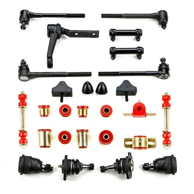 Red Poly Front Suspension Master Kit Fits 1966 1967 Chevrolet Chevelle El Camino - Image 1 of 4