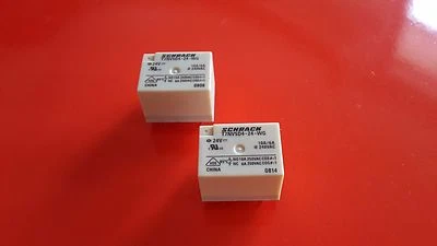 2pcs SCHRACK miniature  Power PCB Relay type T7NV5D4-24-WG  1 Form-C 1CO contact - Image 1 of 4