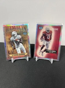 Ja'Tavion Sanders 2023 Bowman Chrome University Ramblin Man + Bowman Retro - Picture 1 of 2